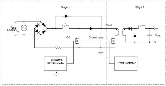 在功率因数校正 (pfc) 预调节器中使用升压跟随