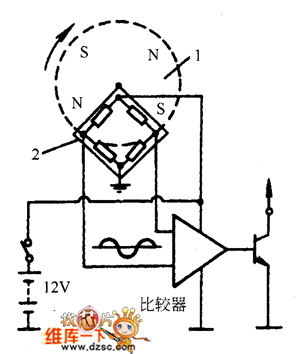 车速传感器在检测时,可用手转动传感器轴,在转动的同时,用万用表测量