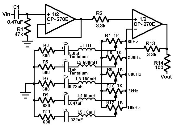 Image Result For 5 Band Equalizer Schematic