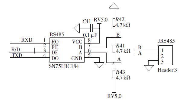 图6 RS-485 电路