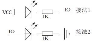 圖4 LED的接法