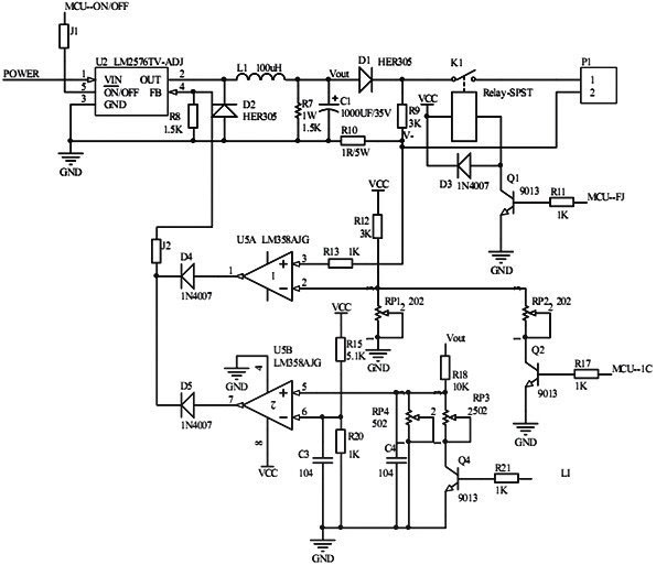 图2 充电单元电路。