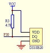 DS18B20电路如图如下