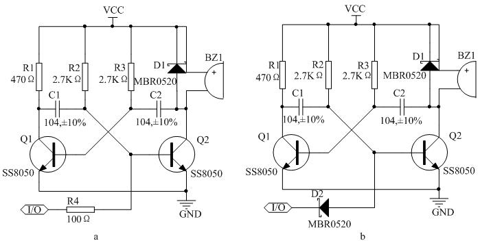 图6  无源蜂鸣器控制电路