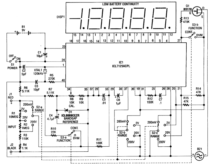 单芯片数字电压表 