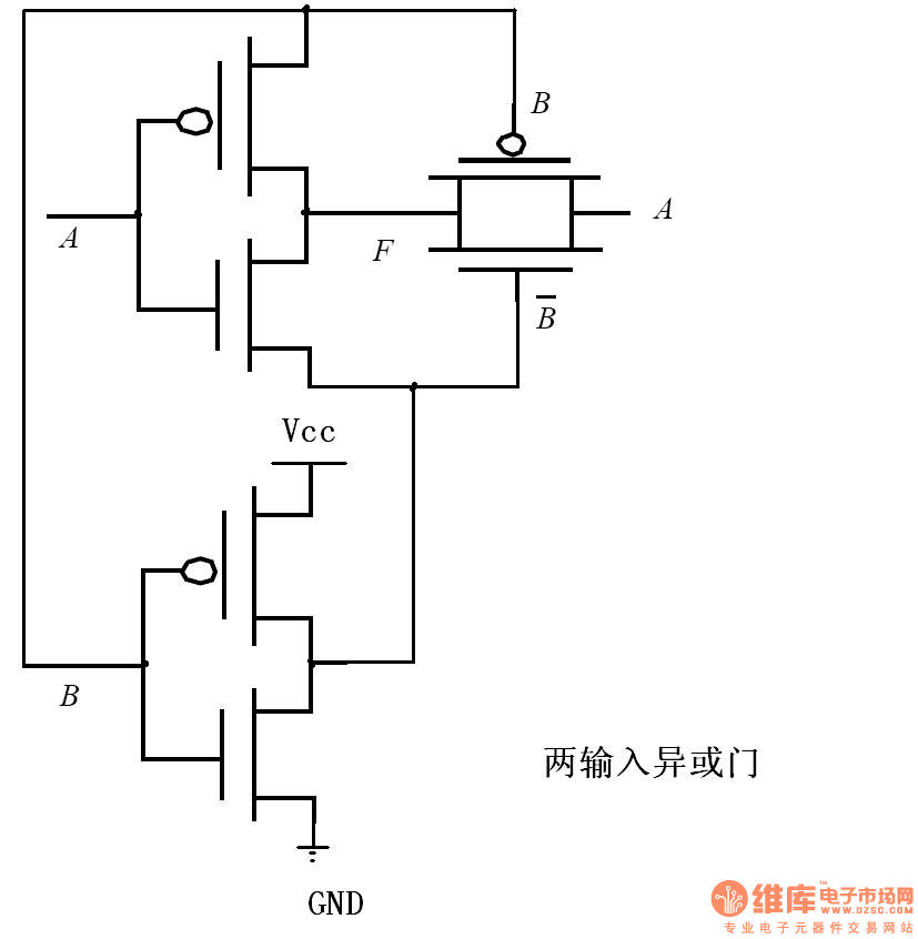 求六管结构的异或门、同或门 - 维库电子市场网