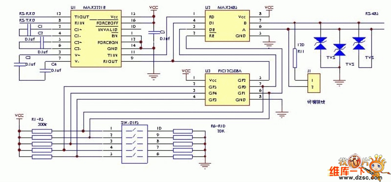 RS232-RS485接口电路图