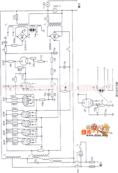 【图】614-C2(5kVA) 交流稳压器电路图
