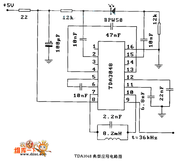 TDA3048 典型应用电路图