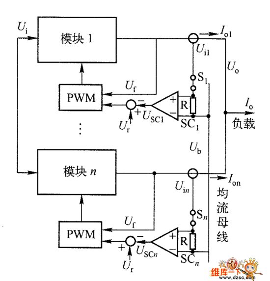 并联模块均流控制器电路图