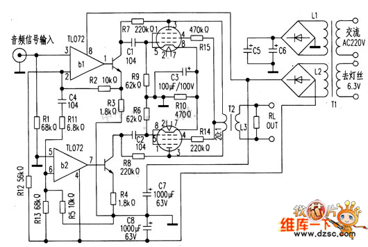 20kw超级功放电路图