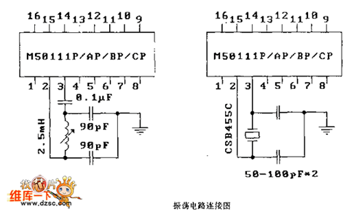 M50111P／AP／By／CF  逻辑框电路图