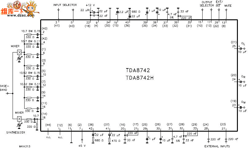 TDA8741应用电路图