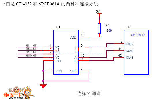 cd4052典型应用电路图
