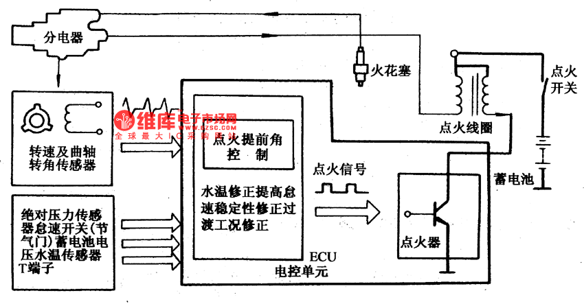 夏利2000轿车倒车灯电路图 _汽车图片网