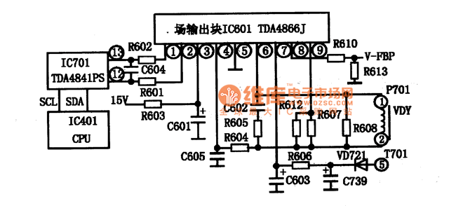 2.引脚功能及数据 TDA4661、TDA4661V2 集成电路均采用18脚封装,其应用在相关机型上,其集成电路的引脚功能及数据见表14所列。 表14TDA4661V2在各相关机型上的测试数据