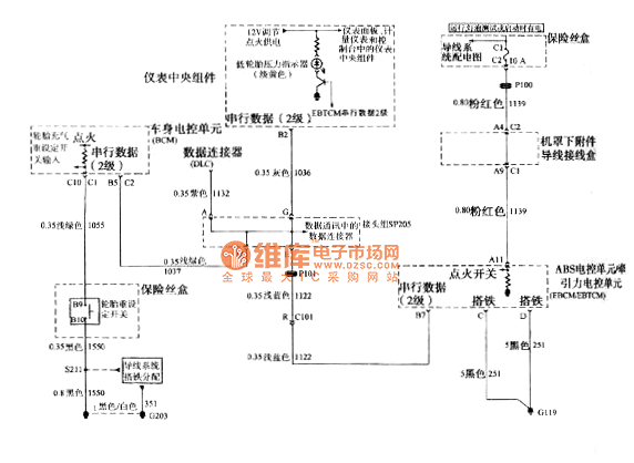 别克gl8点火线圈线路图,gl8喷油嘴线走向图 别克gl8汽车tpm电路图