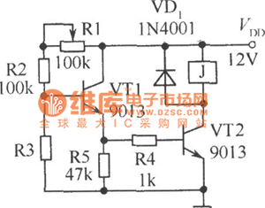 光暗控制继电器的电路图