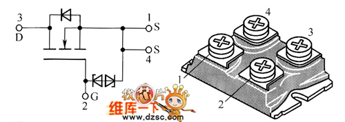 场效应晶体管STE30NK90Z、STE40NK90ZD内部电路图