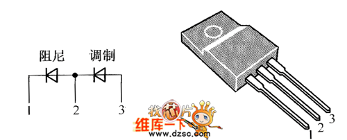晶体二极管DMV1500HDFD内部电路图