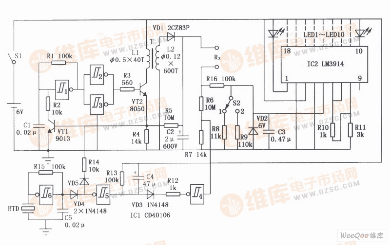 便携式兆欧表电路图