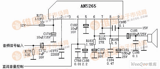 AN5265构成的放大电路