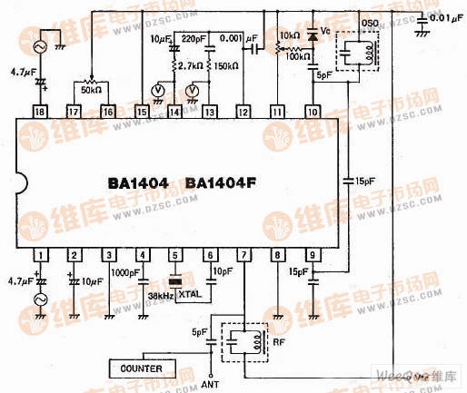BA1404立体声转发器采用集成电路