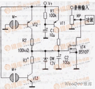 性能优异的双声道重低音电路