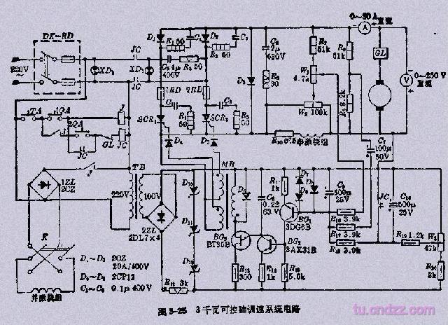 【图】3KW可控硅直流调速系统电路其他电源