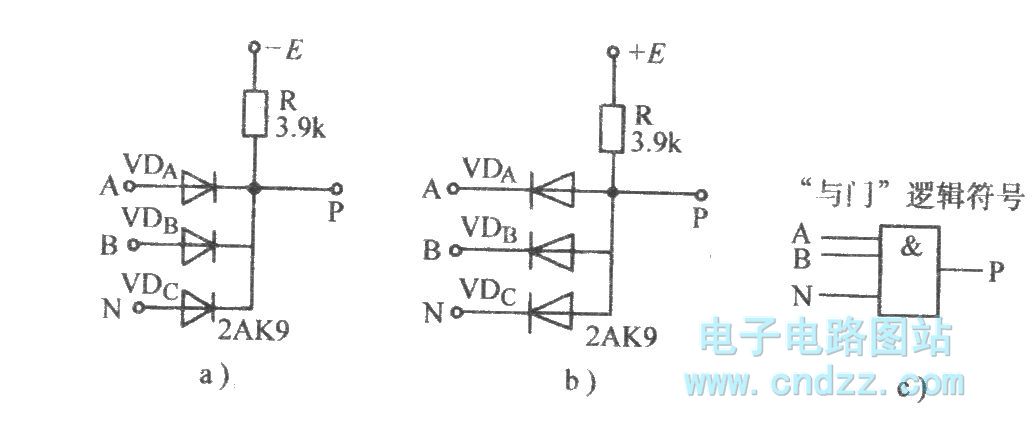 【图】二极管与门电路数字电路 电路图 维库电