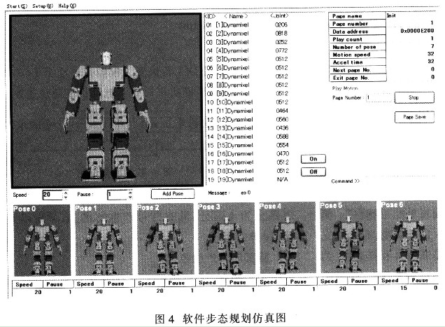 小型仿人机器人的设计及步态规划