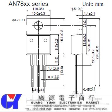 推荐商家 产品详细说明 型号/规格 an7812 品牌/商标 panasonic 封装