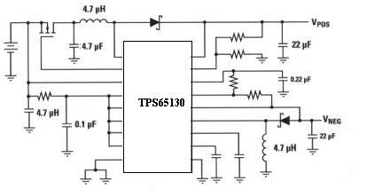 TPS65130典型应用电路