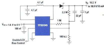 数字调节输出电压的典型应用示意图