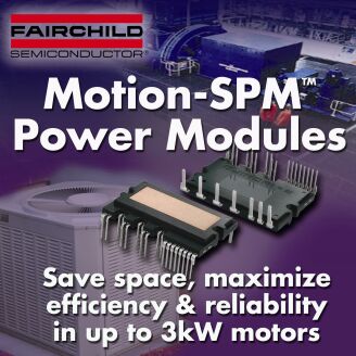 飞兆Motion-SPM功率模块应用于家电及工业电机