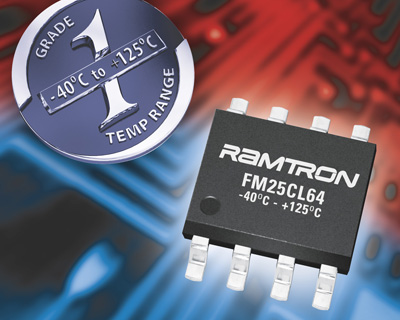 RAMTRON推出新型+125℃汽车铁电存储器