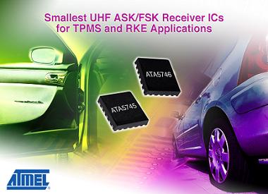 Atmel推出适用于汽车射频设备的ASK/FSK接收器IC