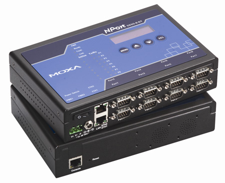 Moxa推出NPort 5600-8-DT桌面型串口联网服务器
