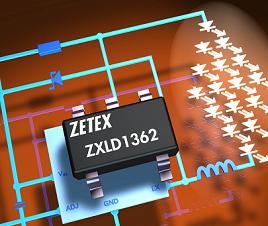 Zetex新型ZXLD1362 LED驱动器适合汽车应用