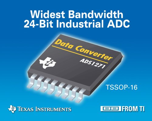 TI推出实现带宽的24位工业用新型ADC