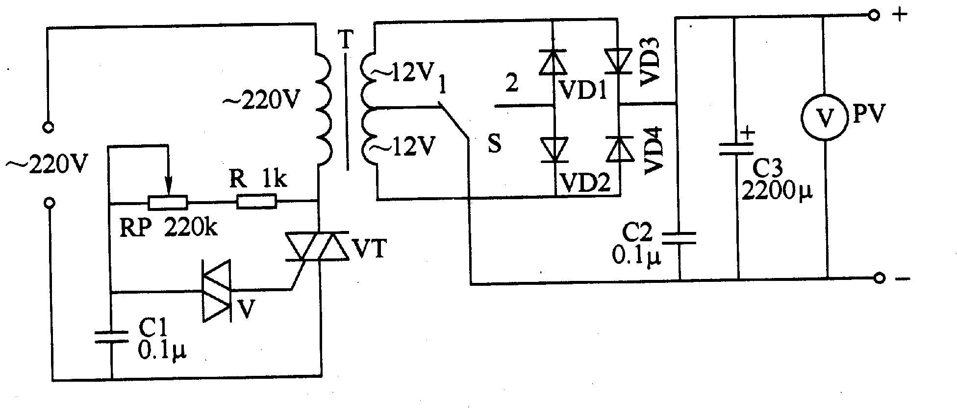 LM338并联可调电路图图片