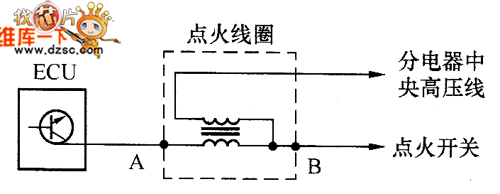 点火线圈电路示意图