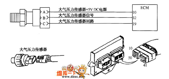 大气压力传感器电路监测