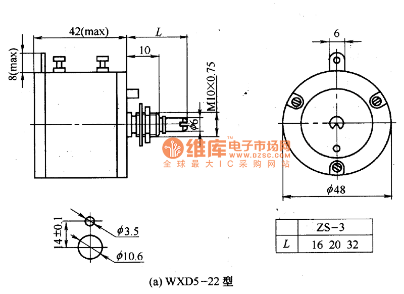 多圈精密线绕电位器