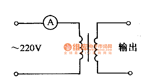 电源变压器空载时绕组电流测试方法电路图