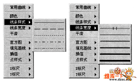 线条子菜单图