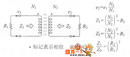 变压器的匝数比和阻抗的关系电路图