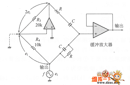 利用OP放大器的实用文式电桥电路