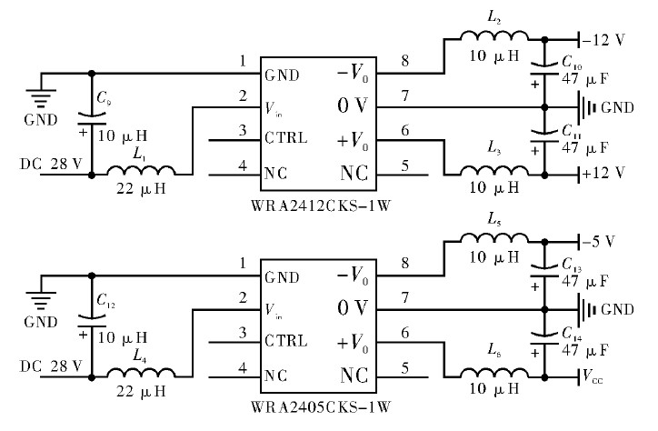 图3 DC/DC 模块的电路原理图设计