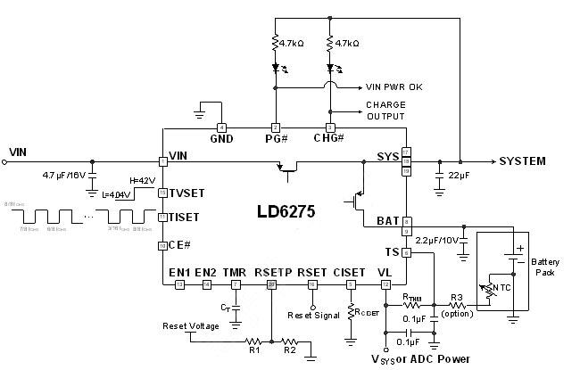 图2 LD6275应用电路图